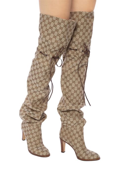 gucci ad girl thigh boots|high heel Gucci boots women.